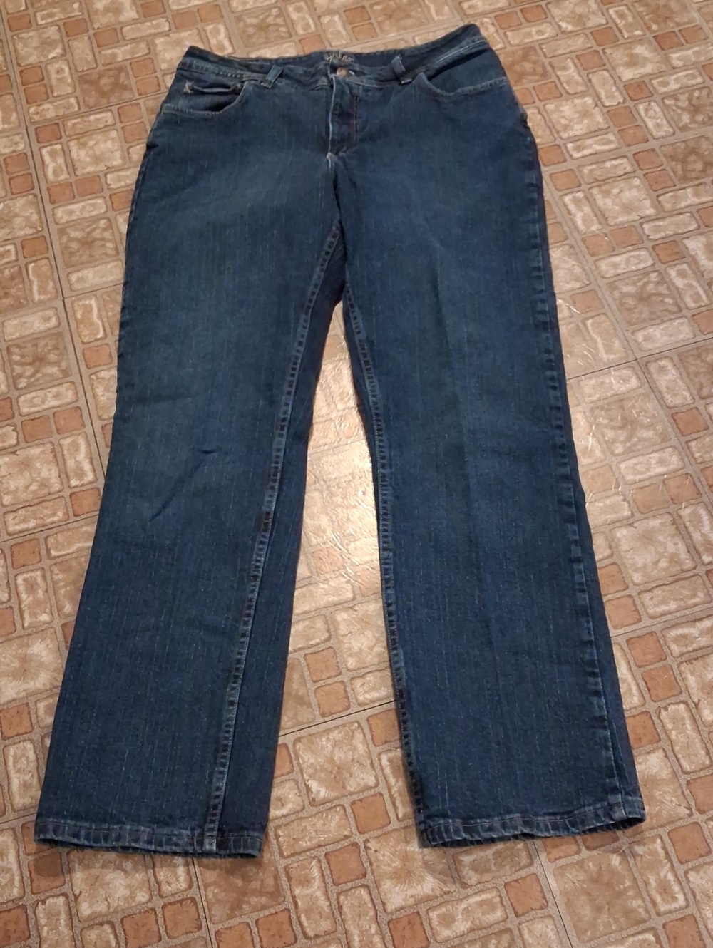 Lee Women's Dark Blue Stright Leg Jeans Size 14